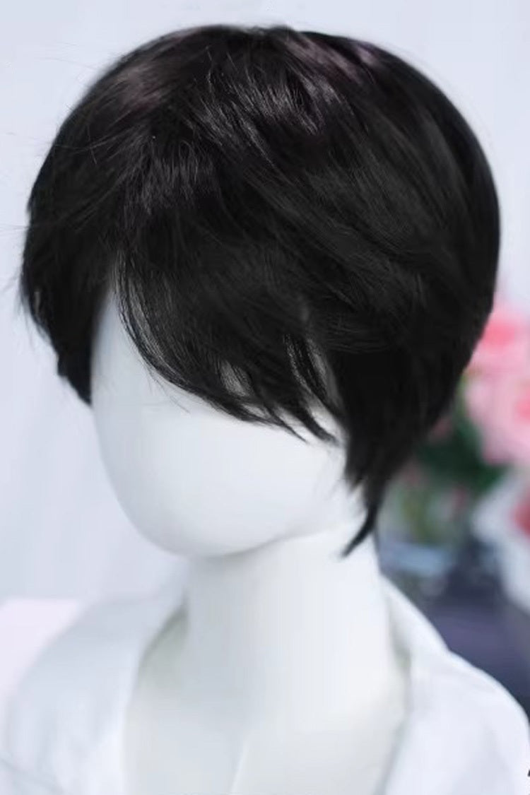 Androgynous Daily Black Wig with Natural Cool Vibe