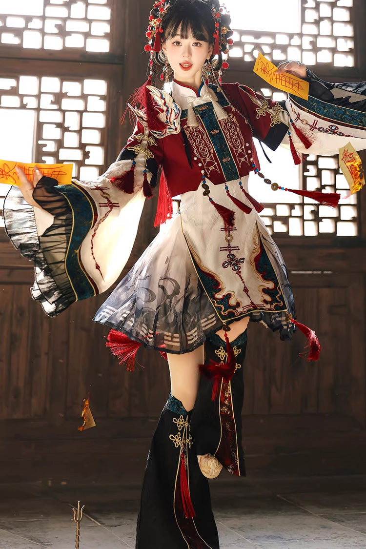 Elegant Chinese Style Lolita Dress with Stand Collar