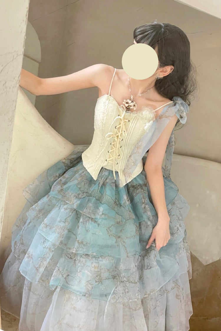 Gradient Printed Sweet Lolita Skirt