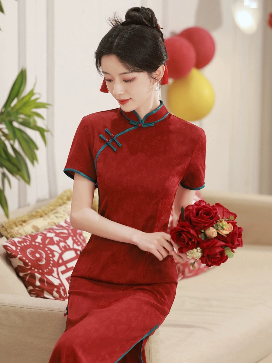 Lucky Red Cheongsam Dress