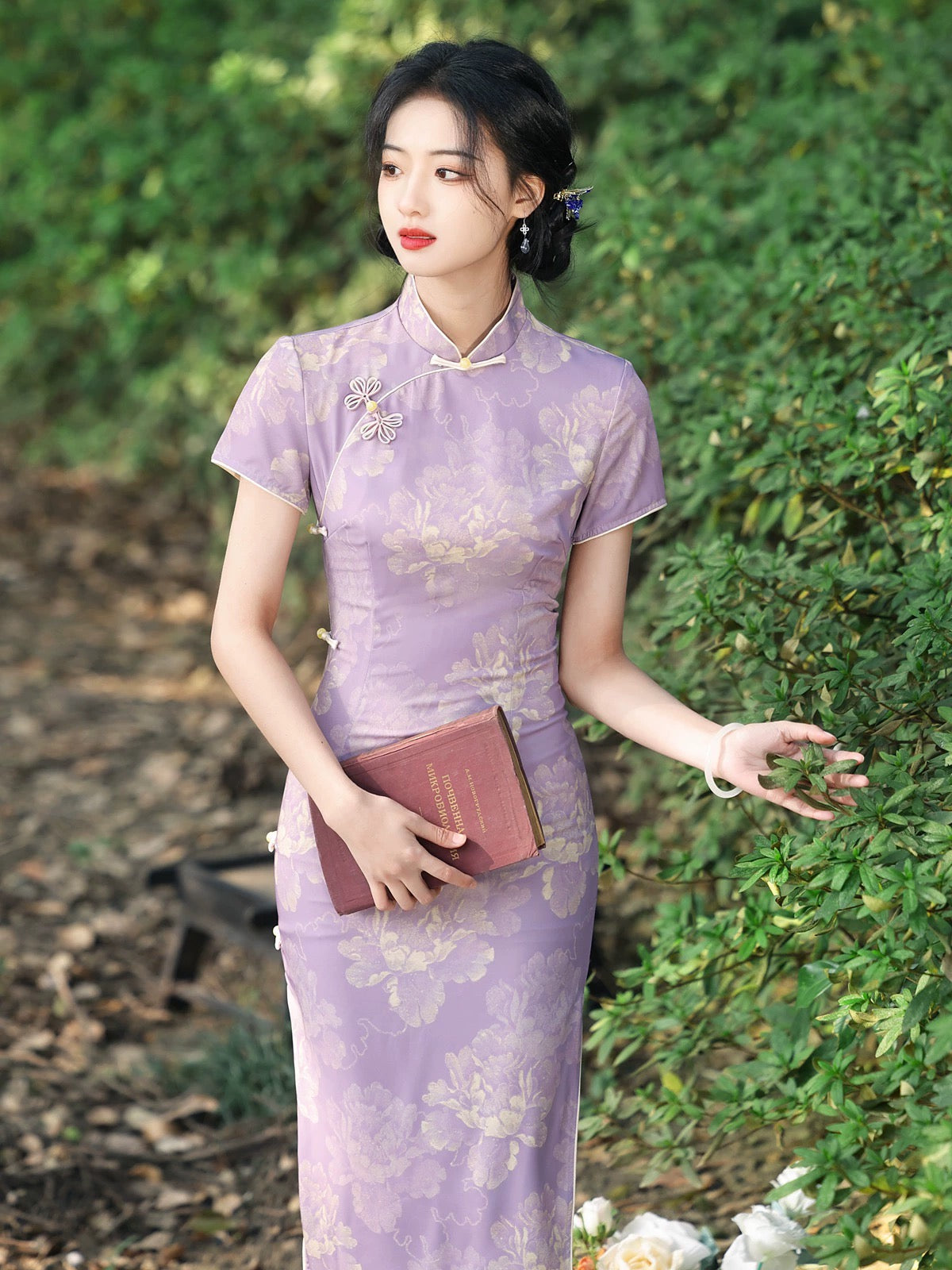 Purple Embodies Elegance Cheongsam