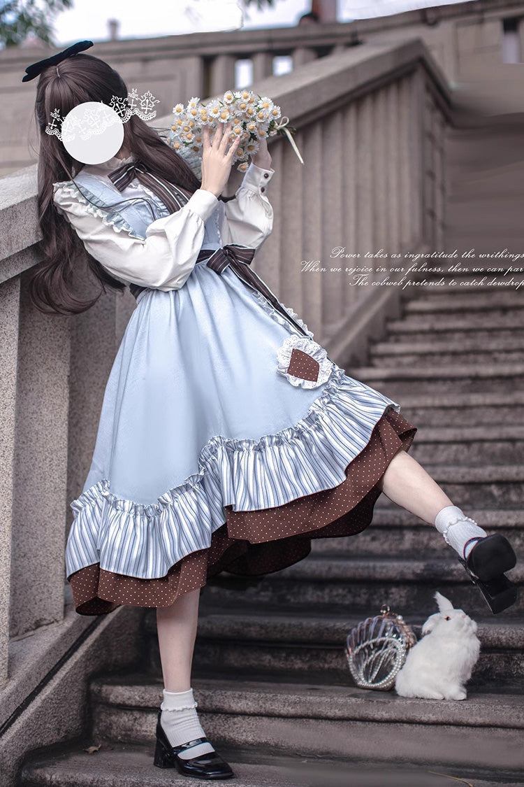 Magic Vocal Club Ruffle Bowknot College Elegant JSK