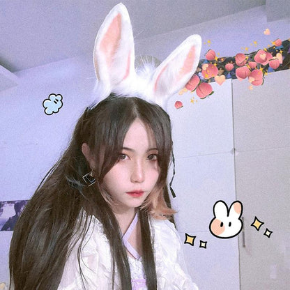 Bunny Ears Tail Headband Accessory