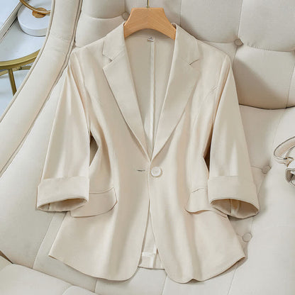 Classic Three-quarter Sleeve Blazer