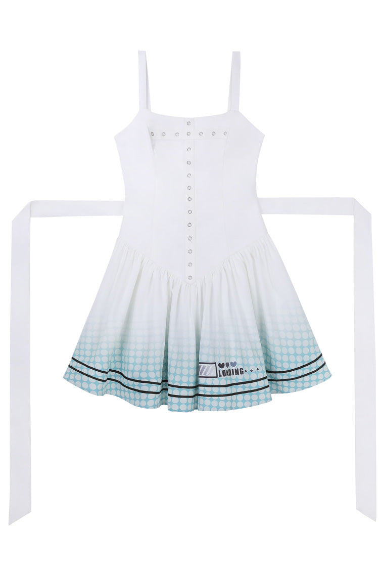 Print Future Suit Gothic Cool Lolita Dress
