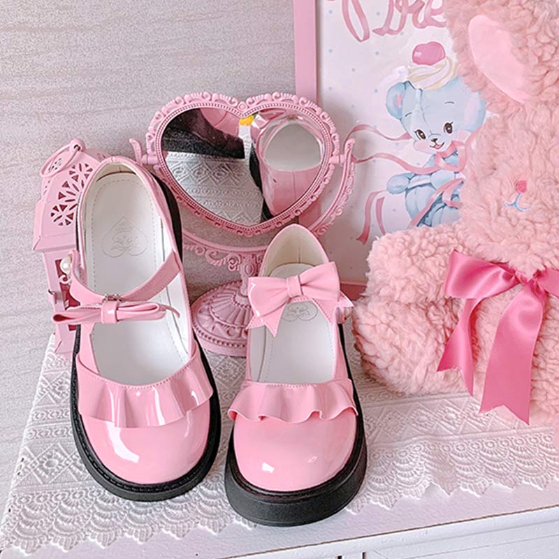 Sweet Bow Knot Lolita Mary Janes Shoes