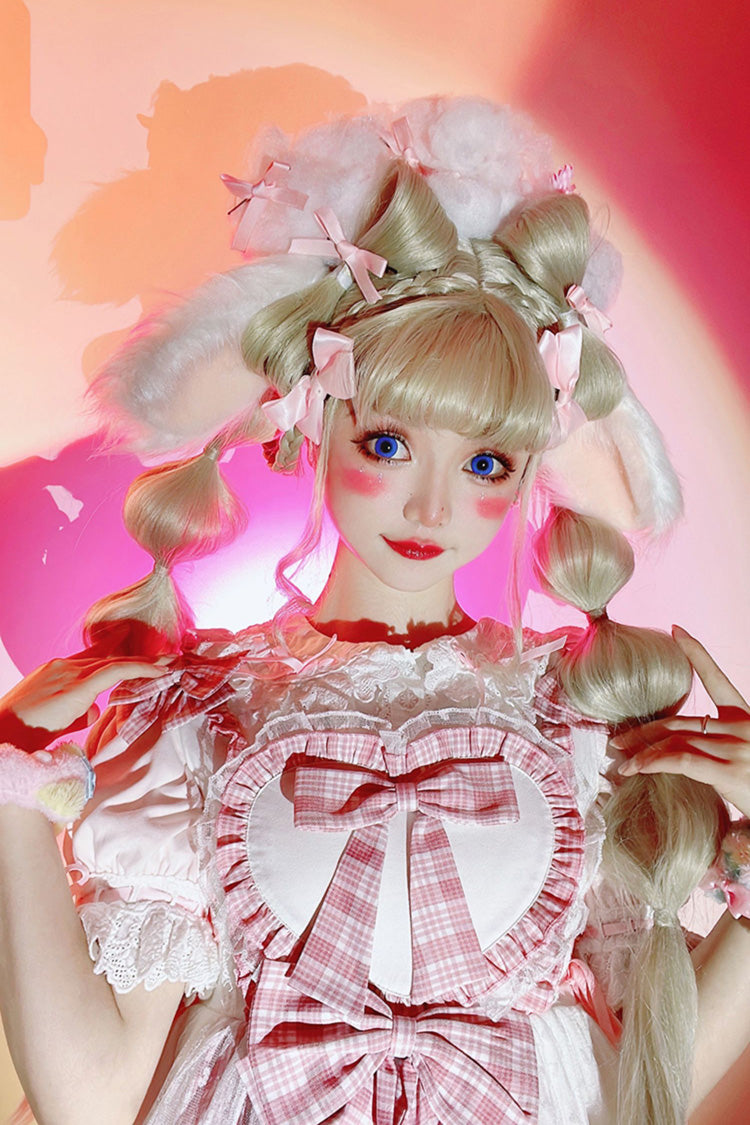 Valentine's Day JSK with Layered Print & Bow Accents