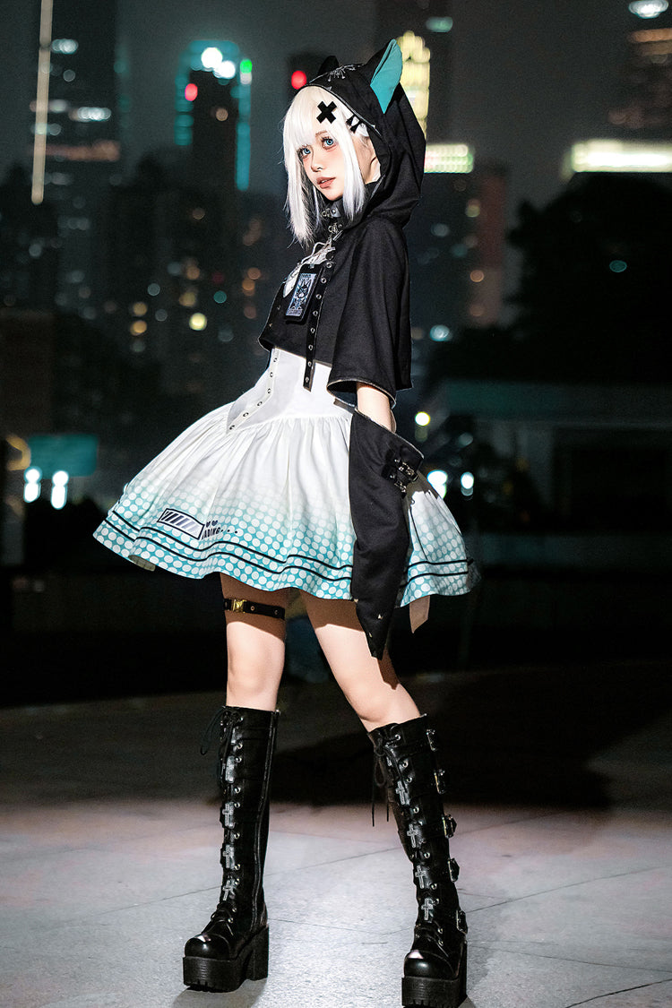 Print Future Suit Gothic Cool Lolita Dress