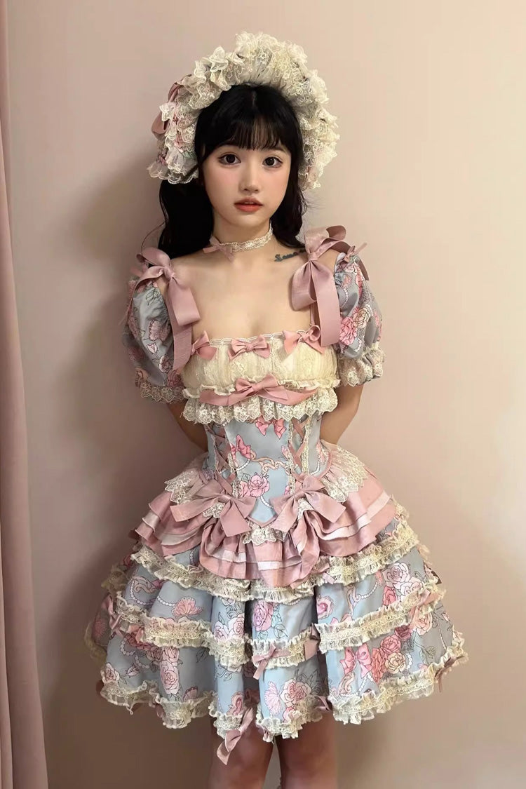 Gem Rose Multi-Layered Lace Skirt