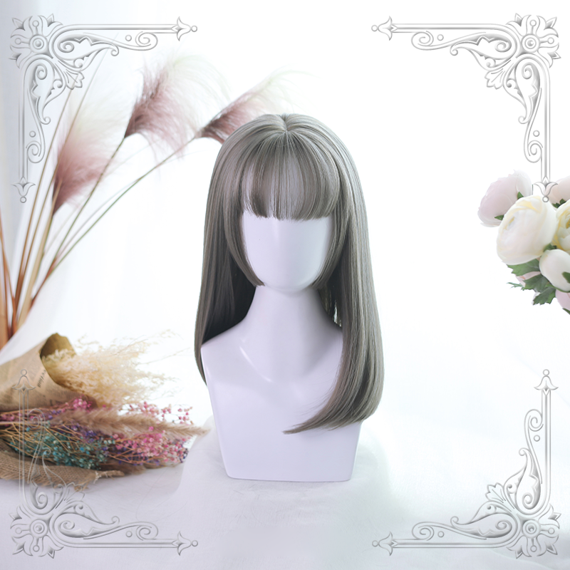 Sweet Long Hair Hime Cut Wig