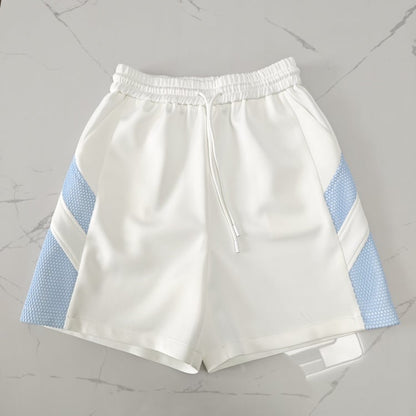 White and Blue Tenshi Kaiwai Sport Shorts