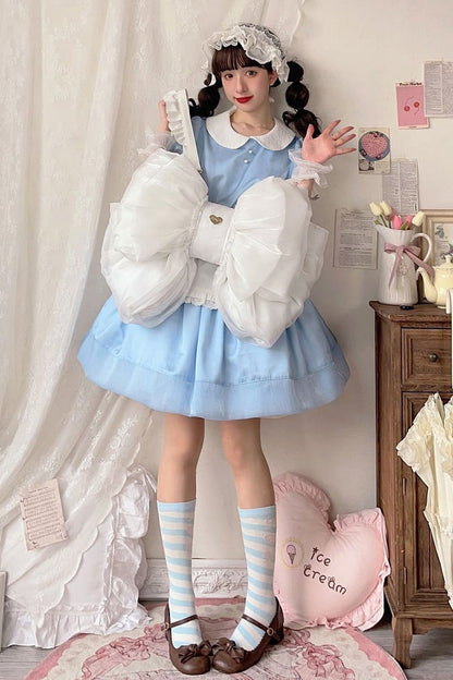 Big White Bowknot Lolita Backpack