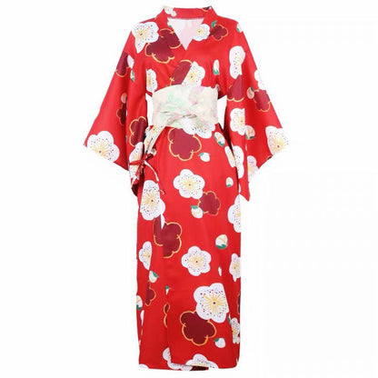 Aesthetic Cherry Blossoms Print Kimono Dress