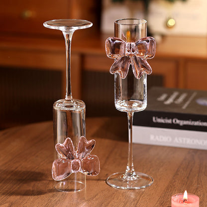 Bow Champagne Glass Crystal Cup