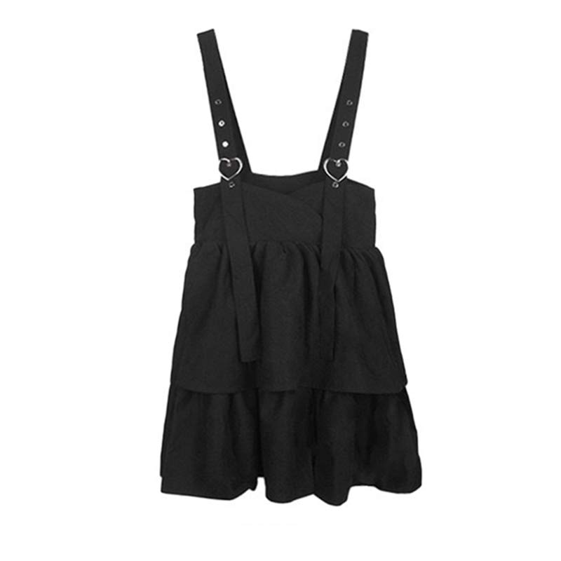 Cute Loose JK Overalls Skirt