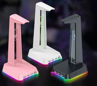 GG Pink Black White RGB USB Headset Stand ON941 MK Kawaii Store