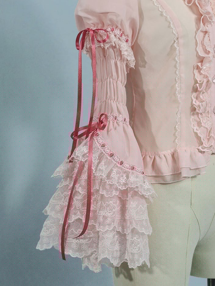 Detachable Yellow Sleeves White / Pink