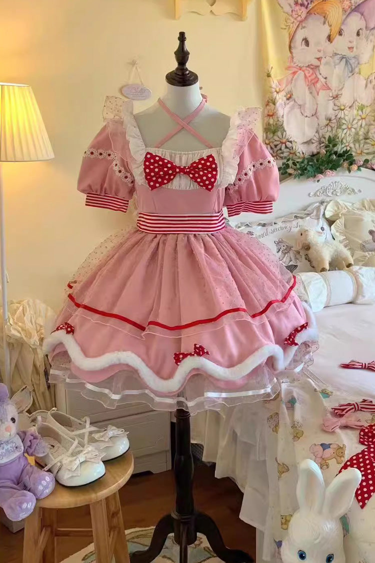 Sweetheart Bobo Magical Girl Sweet Lolita Short Sleeve Ruffle Dress 3 Colors