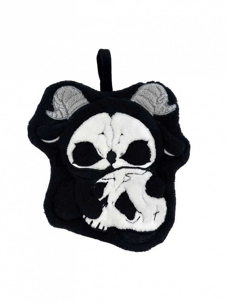 Towel Gothic and Grim Hand Reaper Black White