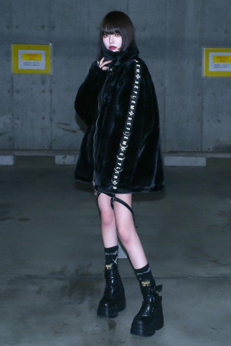 Hooded Punk Coat with Rabbit Ears