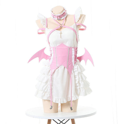 Cosplay Devil Wings Splice Lolita Maid Dress