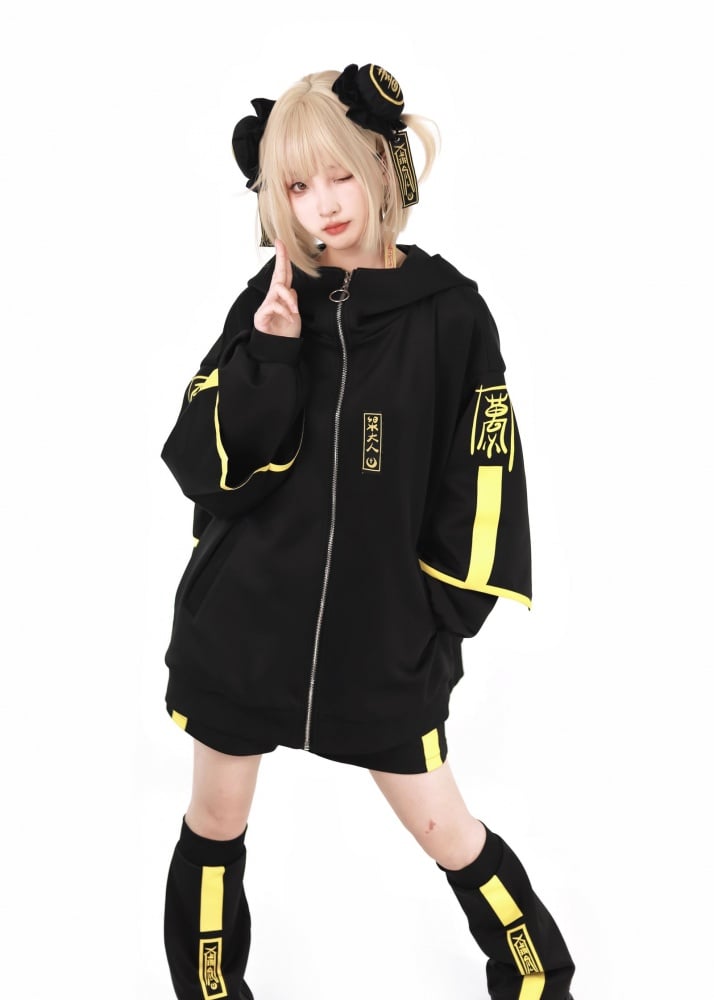 Luminous Cyberpunk Jirai Kei Jacket Sweatershirt