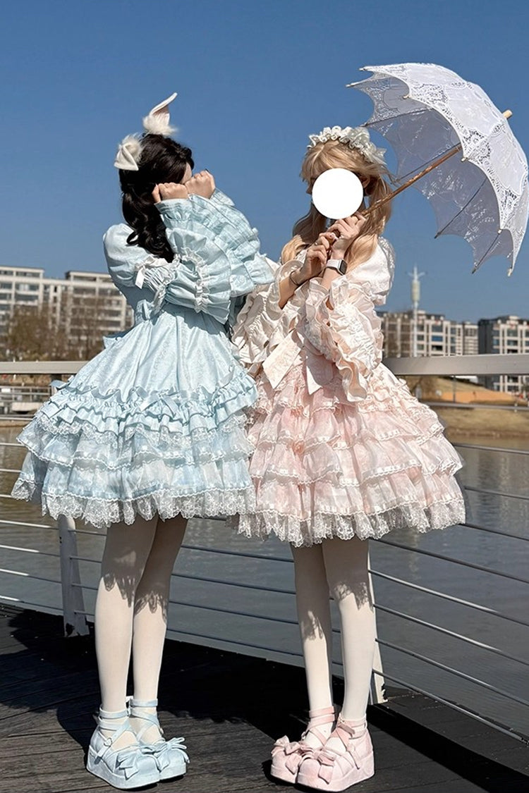 Soloist Doll Asymmetric Dress with Hime Sleeves & Ruffles