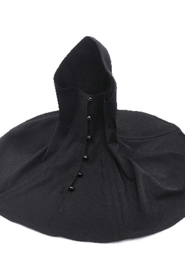 Gothic Punk Neckwear for Women with High Collar and Bead Accent