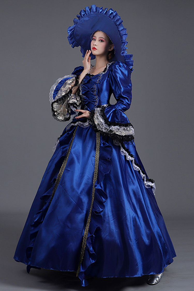 Bowknot Victorian Dress with Trumpet Sleeves - High Waisted Court