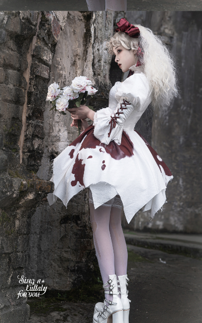 Halloween Gothic Lolita Blood Stained Lolita Dress