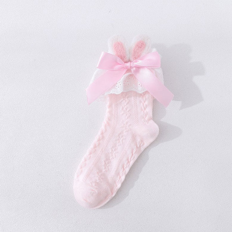 Sweet Bunny Ears Bow Ankle Socks