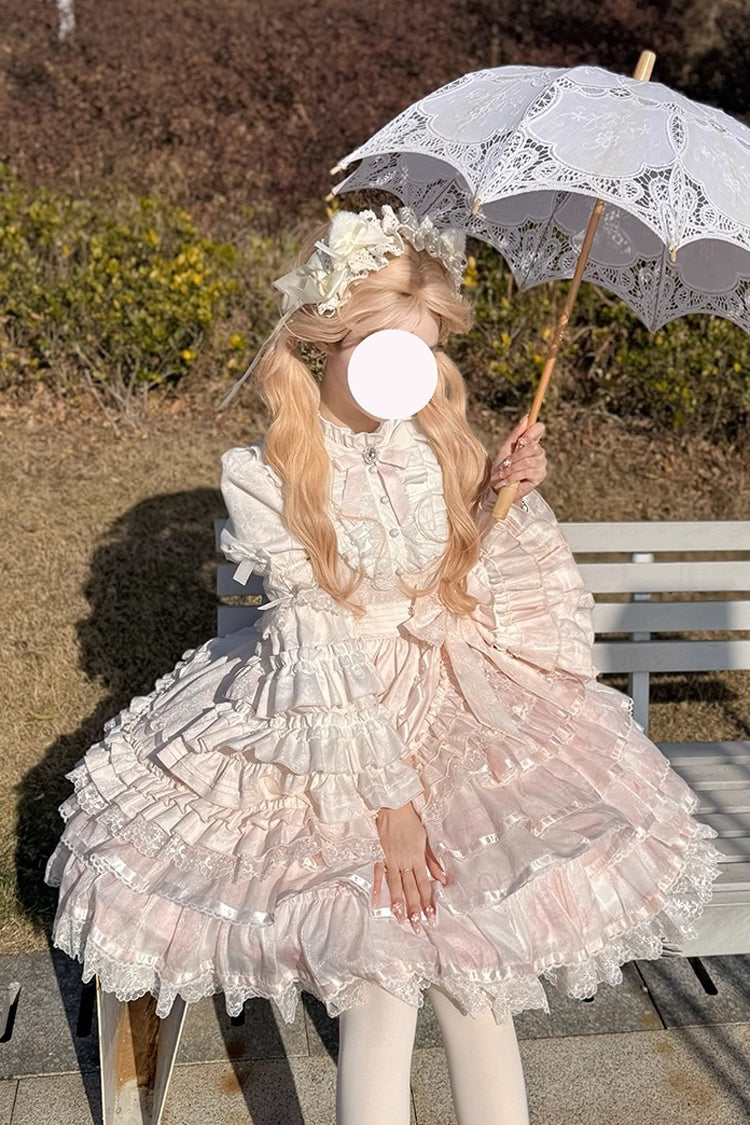 Soloist Doll Asymmetric Dress with Hime Sleeves & Ruffles
