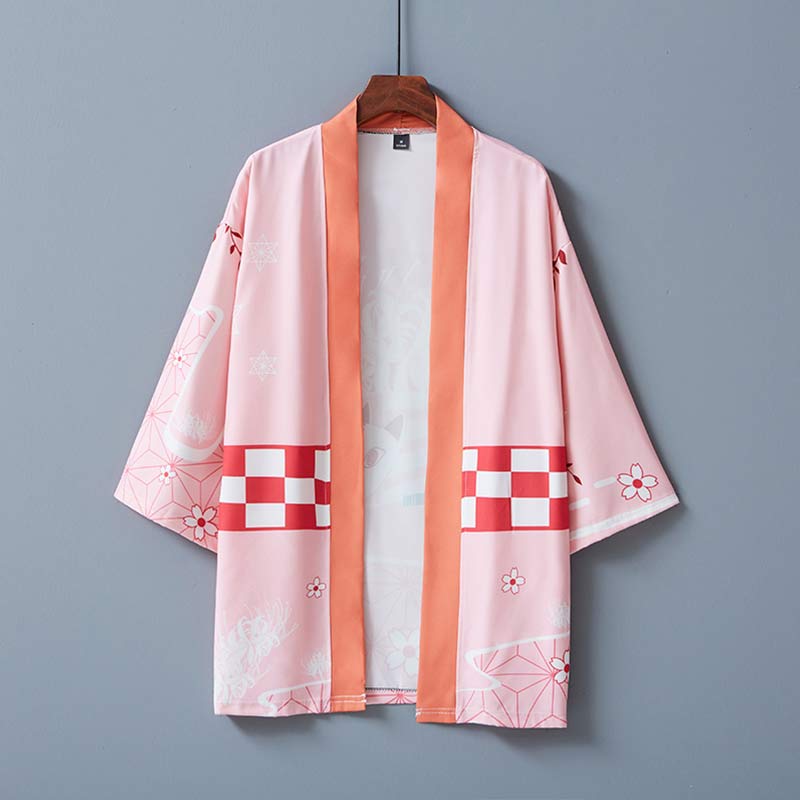 Vintage Kawaii Plaid Kimono Outerwear