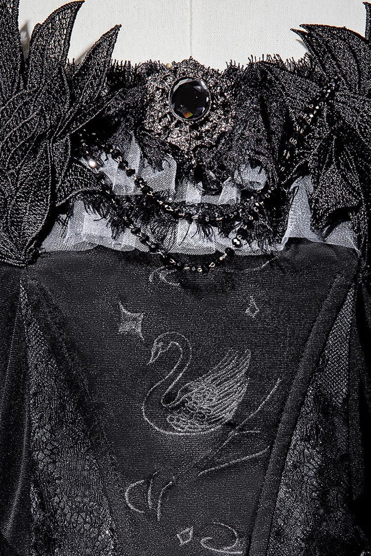 Jsk Dress with Ruffle Embroidery and Bowknot Details