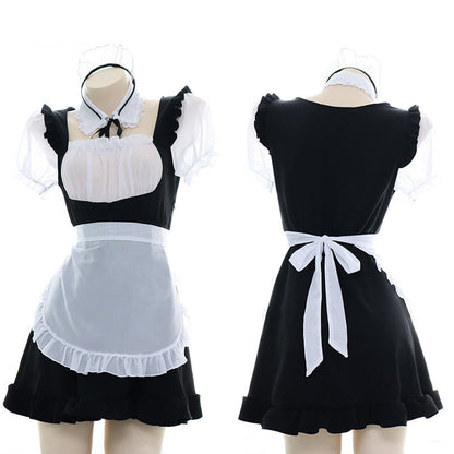 Sexy Ruffle Maid Dress Nightdress Lingerie Set