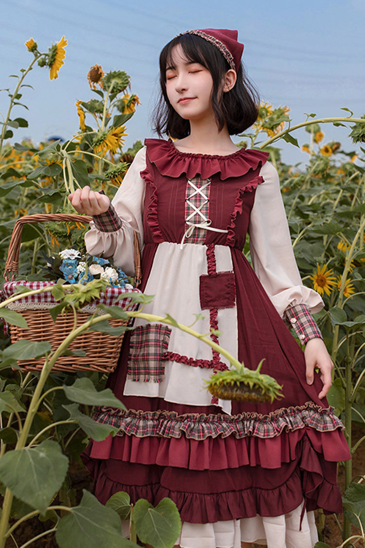 Red Riding Hood Ruffled Sweet Lolita Gown