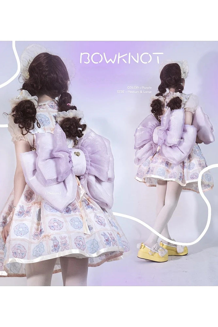 Big Purple Bowknot Lolita Backpack