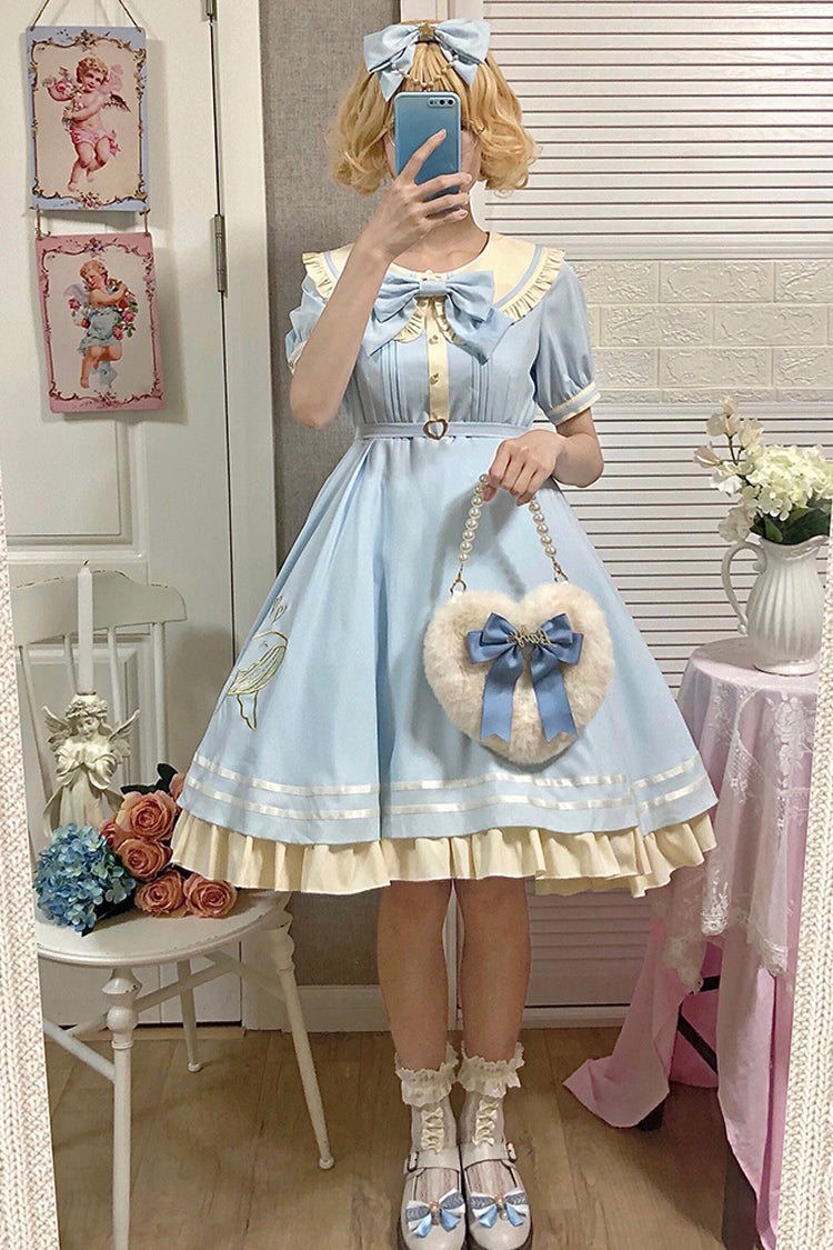 Navy Sailor Short-Sleeved Sweet Lolita OP