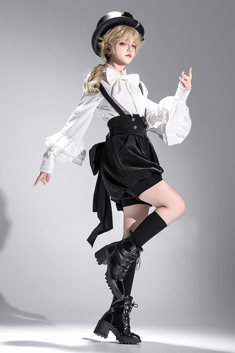 Ivory Vintage Long-Sleeve Dapper Prince Ouji Blouse