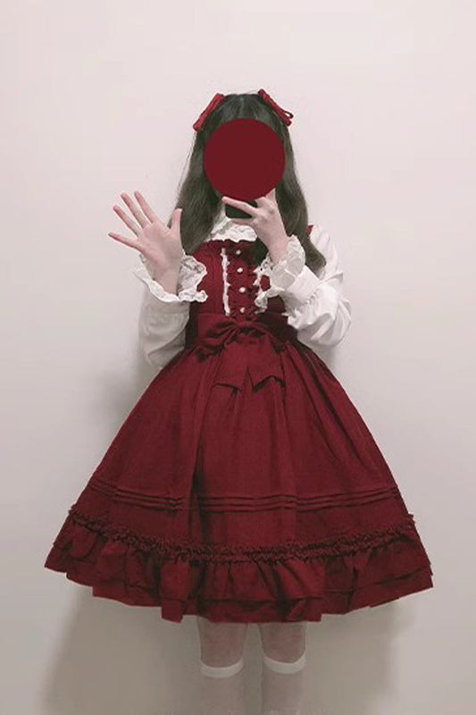 Ice Cream Bowknot Chiffon Sweet JSK Dress