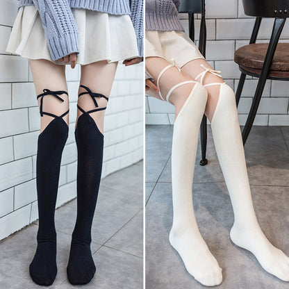 Classic Strap Over Knee Socks