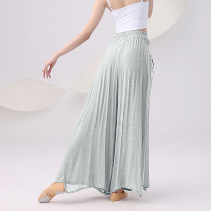 Vintage Flowy Split Wide Leg Casual Pants