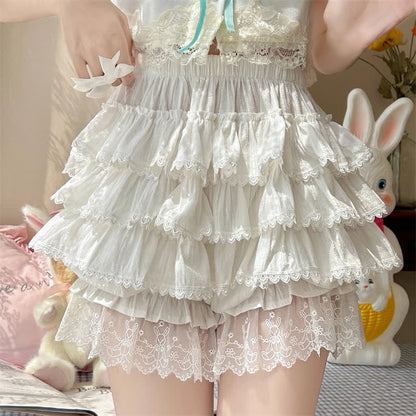 Fairy Lace Trim Layered Undershorts