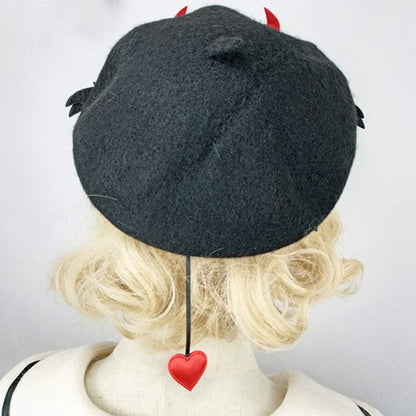 Chic Bat Wings Lolita Beret