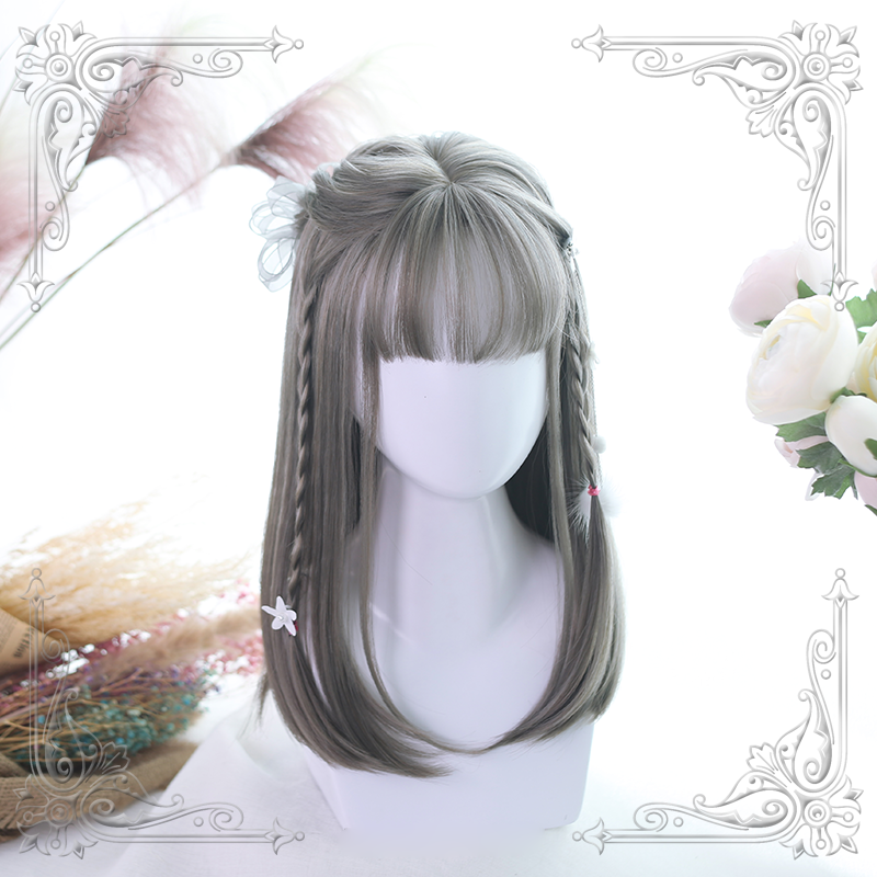 Sweet Long Hair Hime Cut Wig