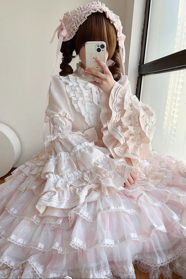Soloist Doll Asymmetric Dress with Hime Sleeves & Ruffles