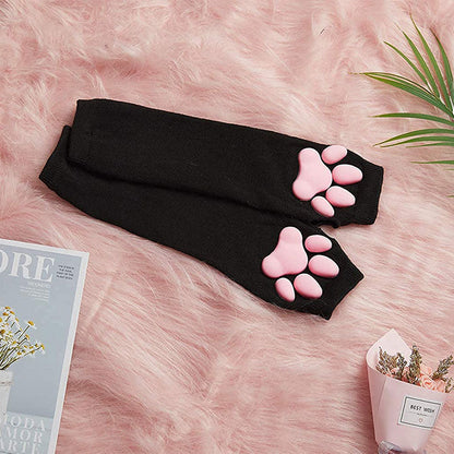 Cute Cat Pink Paw Cosplay Gloves