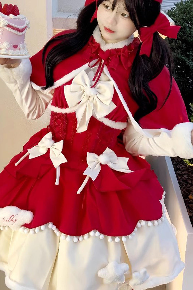 Princess Sweet Lolita Multi-Layer Jsk Dress with Bowknot 3 Colors