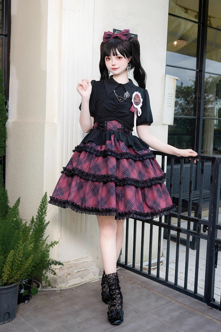 Margaret Plaid Print Sleeveless Sweet Dress - 4 Options