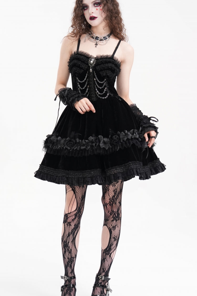 Gorgeous Palace Gothic Arm Sleeves with Mesh Eyelet & Bow Lace